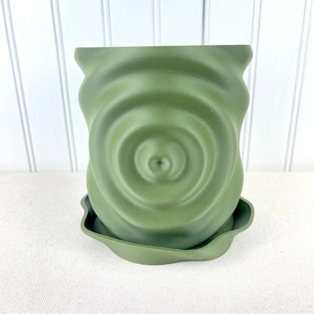 Modern Planter Pot, Waterdrop Planter, Modern Ripple Effect Planter